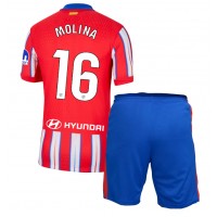 Maglia Calcio Atletico Madrid Nahuel Molina #16 Prima Divisa Bambino 2024-25 Manica Corta (+ pantaloncini)